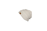 Satin Lined Marley Autumn X-LArge Semi Slouchy High End Beanie With or WITHOUT Faux Fur Pom