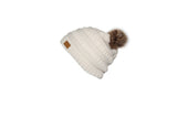 Satin Lined Marley Autumn X-LArge Semi Slouchy High End Beanie With or WITHOUT Faux Fur Pom